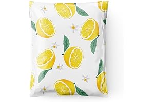 10x13 Yellow Lemon Matte Poly Mailers (25 Pack) for Small Business Shipping Supplies