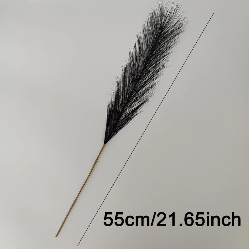 Ramo de 10 piezas de pasto pampas artificial 55 cm miniatura 6