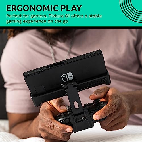 Fixture S1 Bundle: The Original Mount Plus Usb Carrying Case For The Nintendo Switch & Pro Controller #TOP1