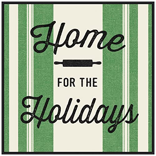 Amanti Art Framed Canvas Wall Art 30x30 Heartland Holiday I v2 Green by Wild Apple Portfolio, Framed Wall Art Canvas, Holidays Artwork, Modern Decor, Large Poster Painting for Living Room, Bedroom,