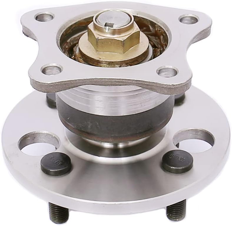 FKG 512018 Rear Wheel Bearing Hub Assembly fit for 1993-2002 Toyota Corolla, 1998-2002 Chevy Prizm, 1993-1997 Geo Prizm, 4 Lugs 4 Bolt Non Abs