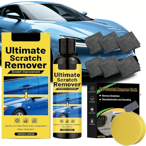 Nanopolix Scratch Remover Quick Repair Nanopolix Ultimate Scratch Remover with Cloth Nano Polix Scrat-ch Re-mover for Car Easily & Quickly Repair and Restore Shine (1 Pcs+6 Pcs Nano Cloth)