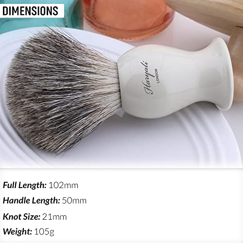 Haryali-London-Shaving-Brush-Super-Badger-Shaving-Brush-Shaving-Cream-Brush-for-Smooth-and-Soft-Traditional-Shaving-Black-Color-Perfect-with-Any-Shaving-Cream-or-Shaving-Soap