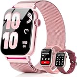 Trendia Smart Watches for Women, 1.83' HD Fitness Tracker (Answer/Make Calls), 120+ Sport Modes with Heart Rate/Sleep Monitor, IP68 Waterproof, Fitness Watch for iOS Android, Pink