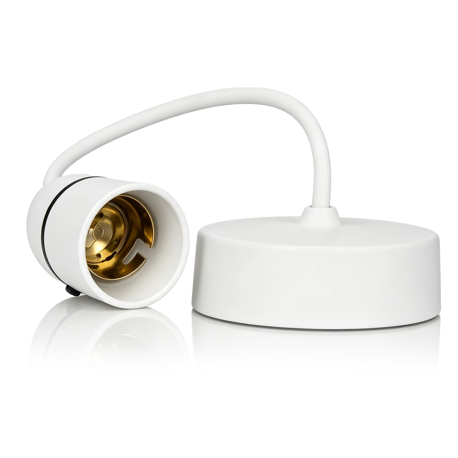 Ceiling Pendant Light Fitting, B22 Lamp Holder, 150mm White Pendant Light