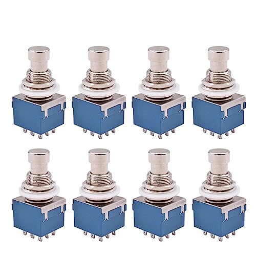 Interrupteur au pied 3PDT 9 broches pour pédale d'effet guitare lot de 10pcs