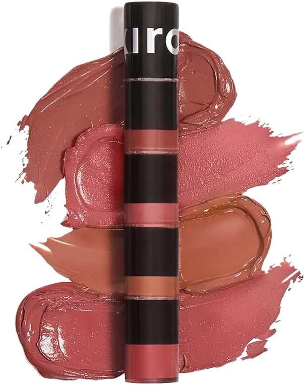 KIRO Four Play Non-Stop Airy Matte Liquid Lip Stack – Ultimate Quad | 4 Nude Lipstick Shades | Long-Lasting, Transfer-Proof, Hydrating, Lightweight | Infused with Avocado & Apricot Oils | 6ml