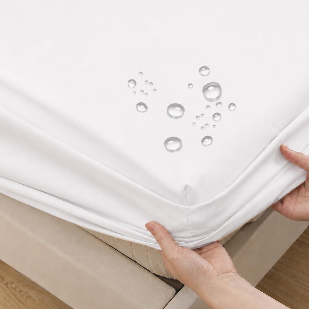 OFFCUP Waterproof Mattress Encasement, 180×200cm Mattress Protector