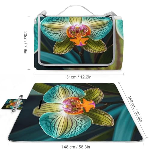 Couverture de pique-nique 147x147 cm imperméable et pliable - 3