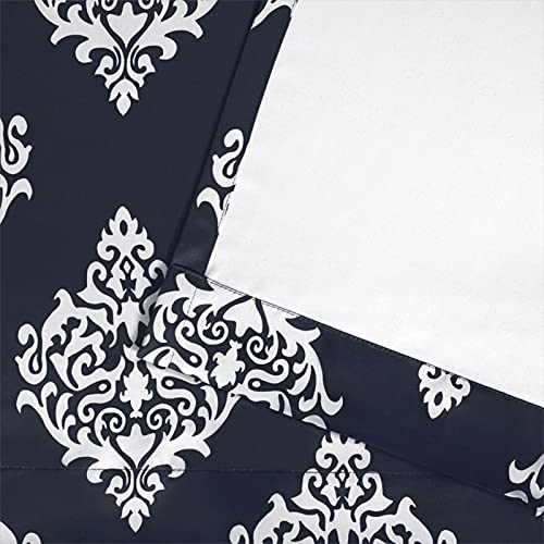 Exclusive Home Curtains Medallion Woven Blackout Grommet Top Panel Pair, Peacoat Blue, 52x96, 2 Piece, W 52" x L 96" (2 Panels) - Image 4