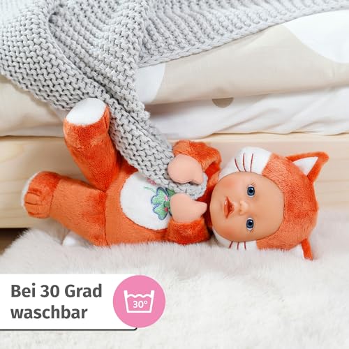Baby Born for Babies Fuchs, weiche 26 cm Puppe mit Öhrchen und Fingertaschen, für Neugeborene, 836606 Zapf Creation