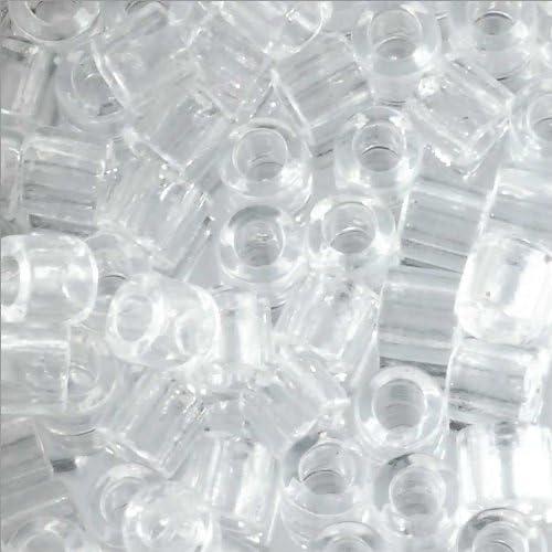 Miyuki Delica Seed Bead 8/0 Transparent Crystal (9 Grams)