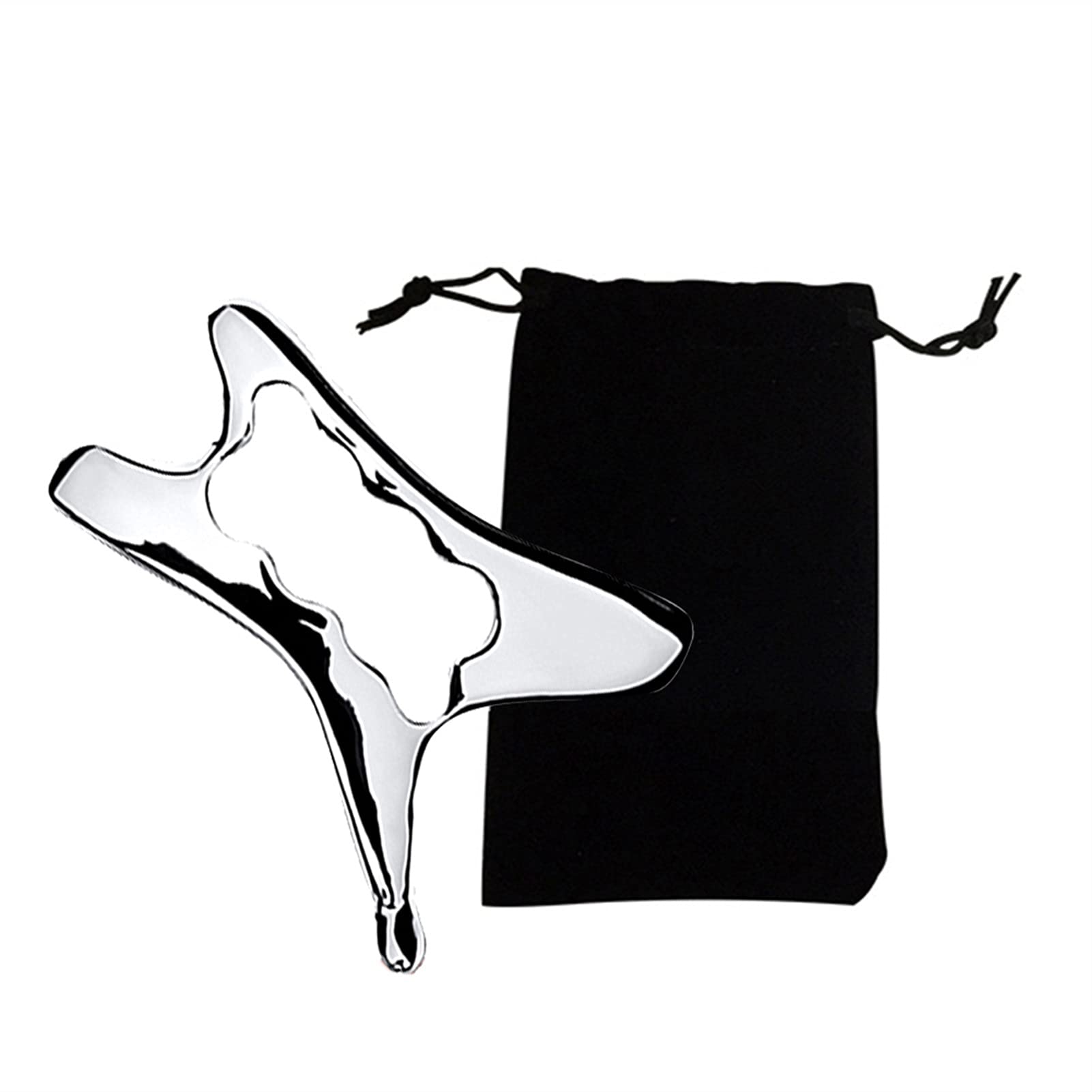 Acero inoxidable Gua Sha Sha Board herramientas de masaje Masaje de tejido profundo Fascia Recuperación Muscle Mssager Guasha Tablero de raspado Gua Sha Sha Scaper usado para espalda, piernas, brazos,