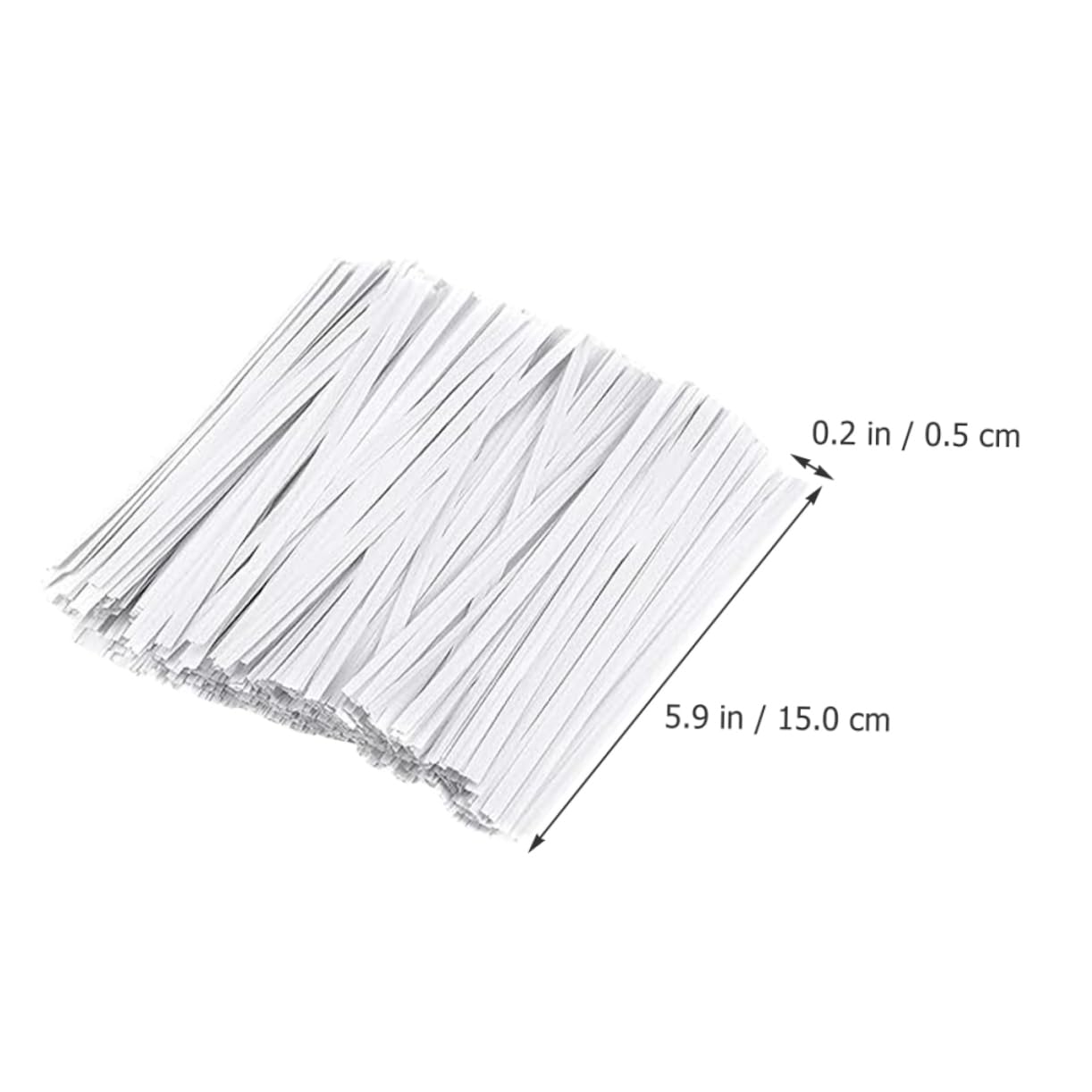 1000 Fascette In Carta Bianca Da 12,7 Cm, Riutilizzabili