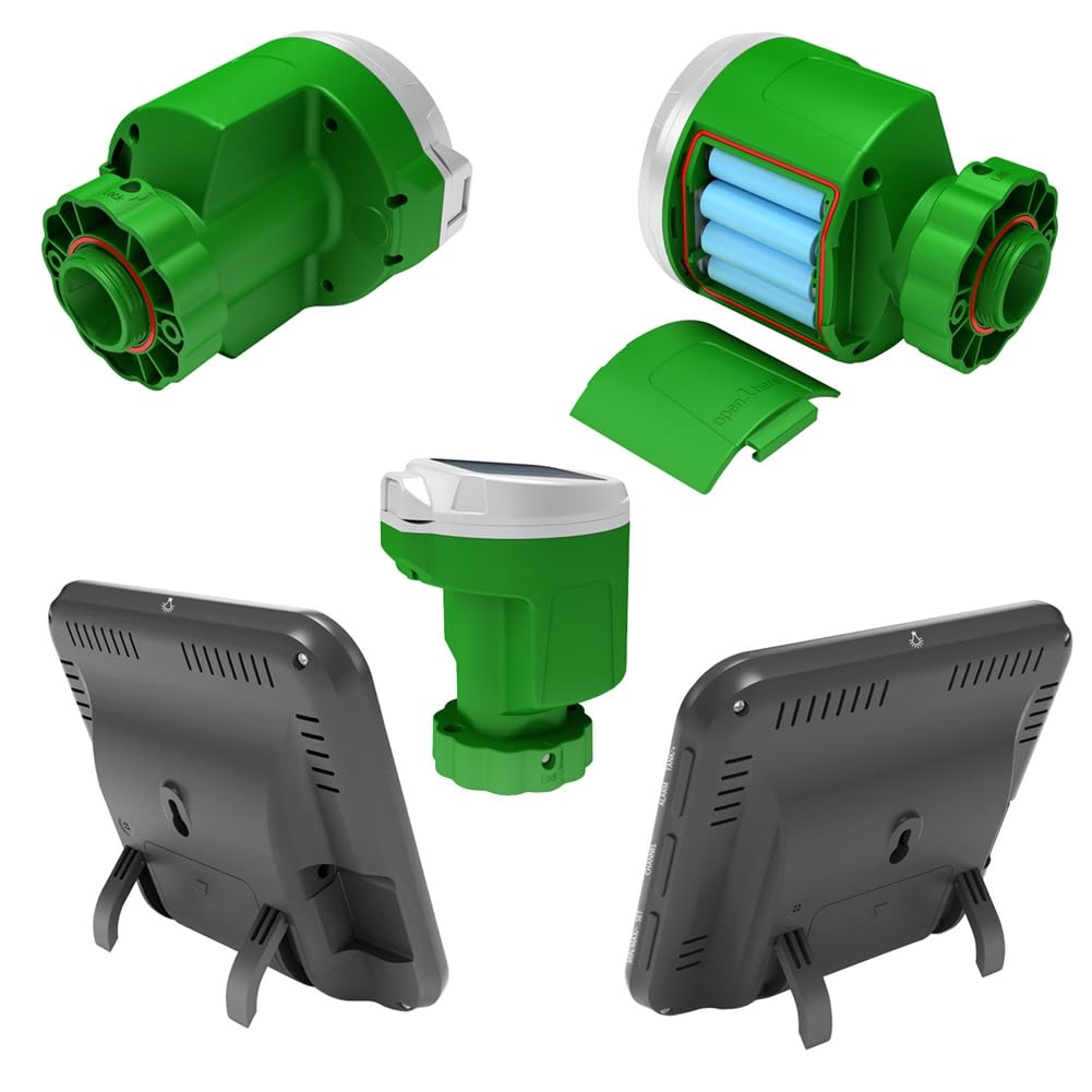 IP68 Wireless Ultraschallpegelanzeige Solar Angetriebene LCD -Anzeige Wassertank Flüssigkeitsmesser Fernüberwachung 150 M EU -Stecker