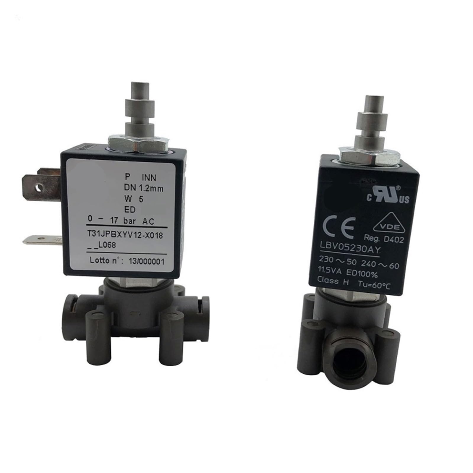 Válvula Solenoide For Cafetera Welhome T31JPBXYV12-X018, 230 V, LBV05230AY, Compatible Con WPM, Modelos 210/270/310/330/510X.