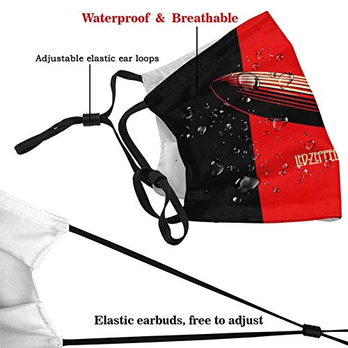 Led-Zeppelin Face Mask for Adults Cloth Face Cover Reusable Gear Merchandise Merch Gifts for Men