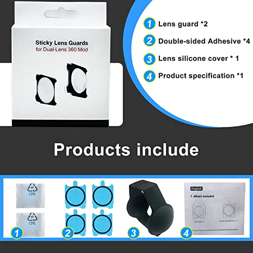 Protectores de lente para Insta360 ONE RS / ONE R, accesorios adhesivos miniatura 7