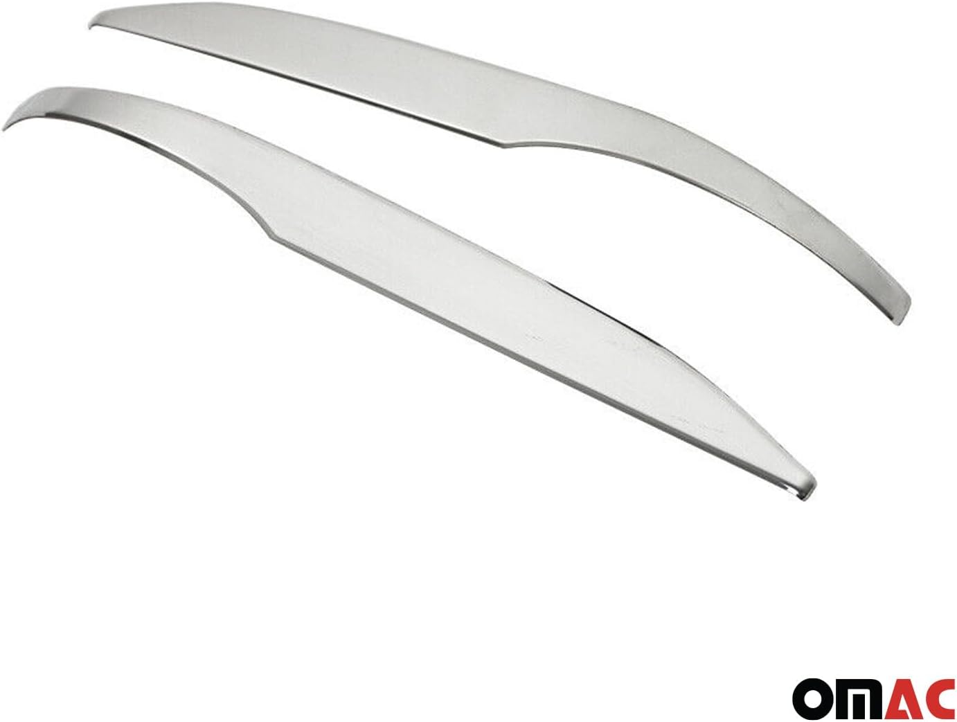 OMAC Side Mirror Cover Caps Fits Toyota RAV4 2013-2018 Stainless Steel Silver 2 Pcs