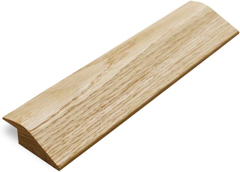 Solid Oak 18mm 'R Section' Ramp Door Bar Threshold 0.9m Unfinished Oak can be Stained a Different Colour