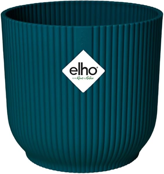 Elho Vibes Fold Round 14 Vaso per Piante da Interno Blu
