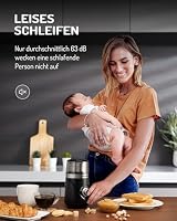 SHARDOR KaffeemüHle Elektrisch Mit 2 Edelstahltassen GewüRzmühle, Automatischer Timer, Coffee Grinder Für Kaffeebohnen, GewüRzen, Getreide, NüSsen Verwendet Werden, 2 * 80 G – Ansicht 5