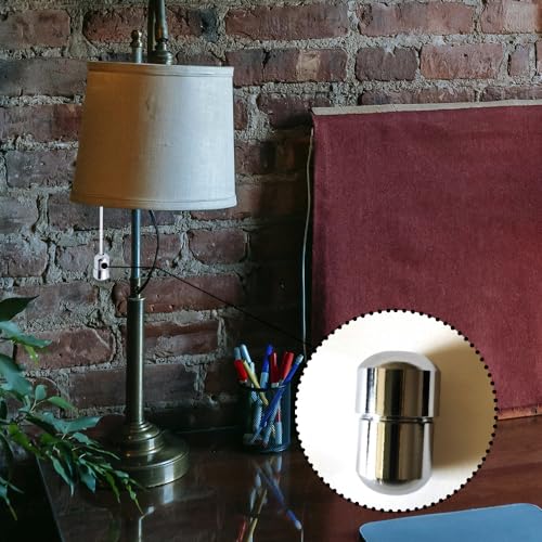 LNJBABAO 4 Pack Pull Cord Joiner Metal Chrome Pull Cord Joiner Cord Connector for Ceiling Light Switches Shower Blinds Fan Pull Cord - Image 3