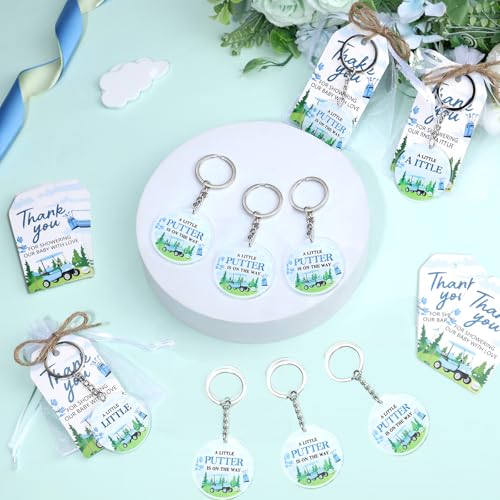 Image of Party Favors Theme Baby-Shower Keychain Set