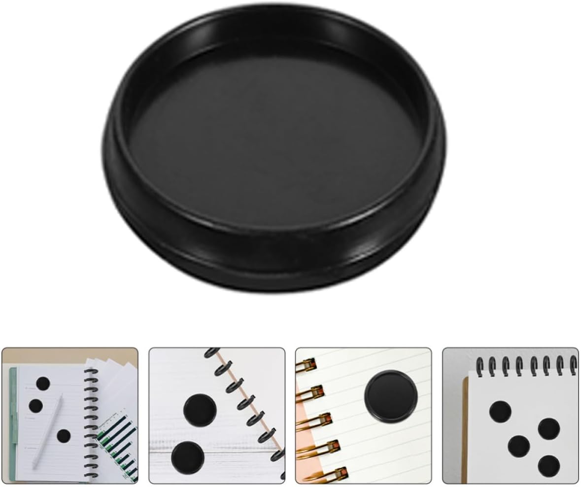 100pcs Black Plastic Ring Binder Discs for Easy Organization and Creative Design, Expansion Discs for Loose Leaf Photo Albums, Notebooks, Planners, and Scrapbooks, for Travel
