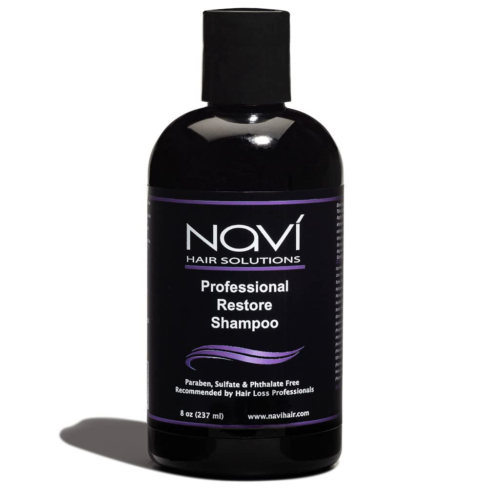 Navi Professional Strength Hair Loss Shampoo for Hair Growth, DHT Blocker Shampoo for Thinning Hair with Biotin Keratin and Vitamin E, Paraben and Sulfate Free, Hair Regrowth for Men and Women, 8 oz Navi Professional Strength Hair Loss Shampoo for Hair Growth, DHT Blocker Shampoo for Thinning Hair with Biotin Keratin and Vitamin E, Paraben and Sulfate Free, Hair Regrowth for Men and Women, 8 oz