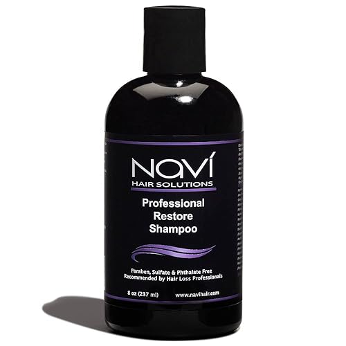 Navi Professional Strength Champú para pérdida de cabello para el crecimiento del cabello, champú bloqueador DHT para adelgazar el cabello con