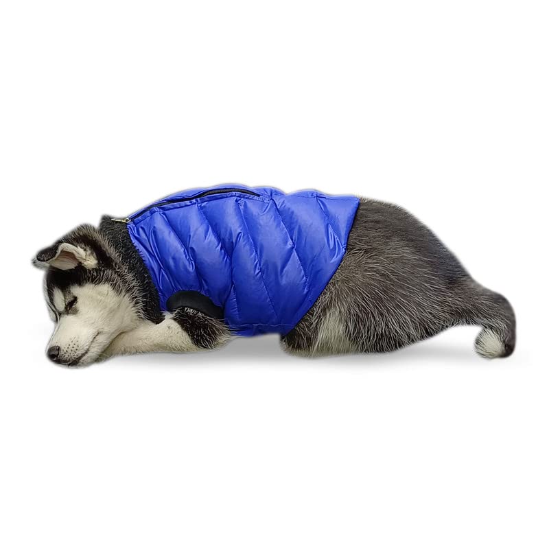 House of Furry Pets Dog Jackets Cozy Windproof Inner Polyester Linings Dog Jacket Suitable for Heavy Winter,Thick Padded Warm Clothes for Puppy & Dogs, Blue Color, 22 inch (B0BW4C48RL) Amazon Price History, Amazon Price Tracker