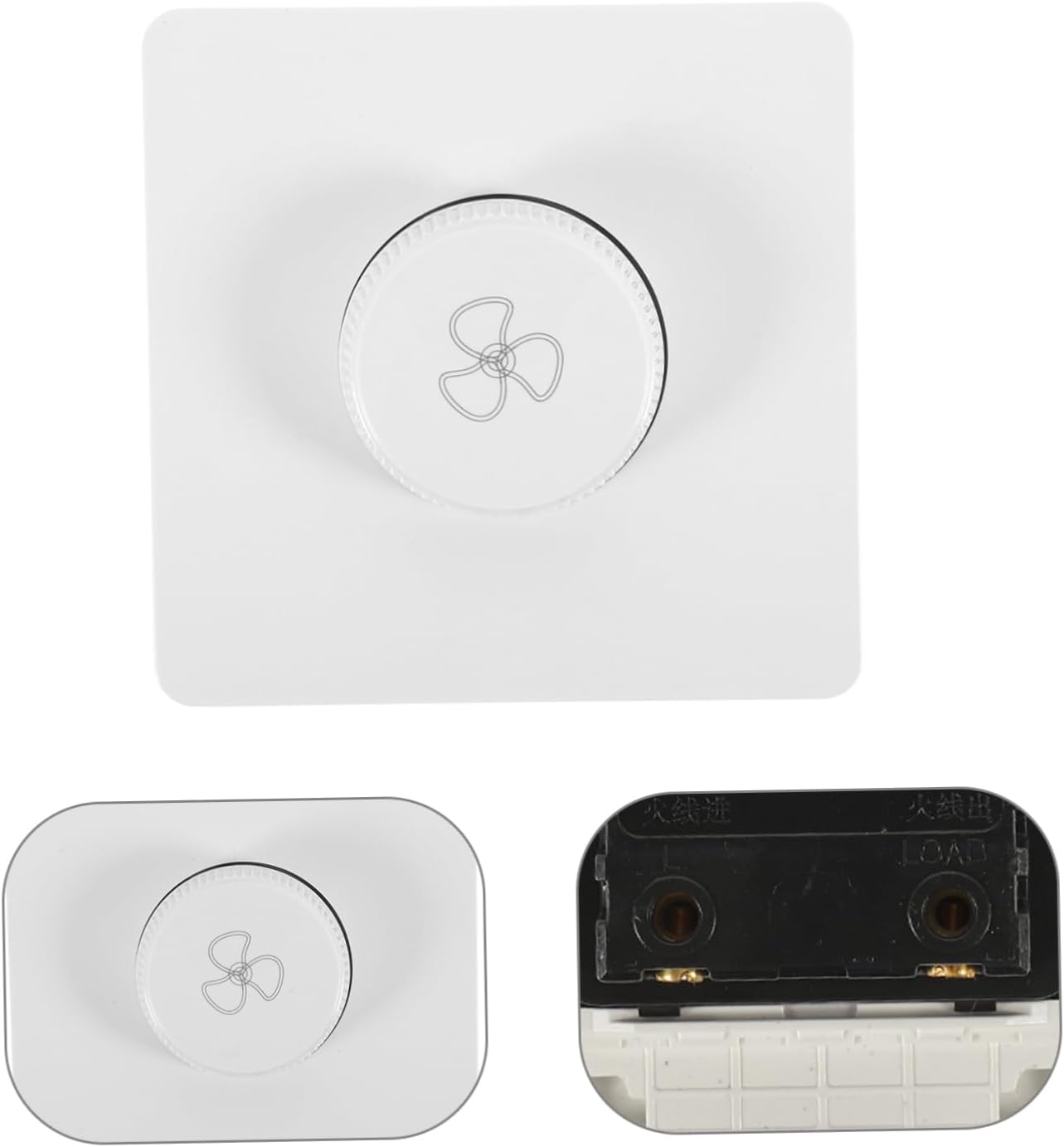 2pcs Ceiling Fan Control Panel Knob Light Actuator for Indoor Use Compact Design Easy Wall Mount for Home and Office