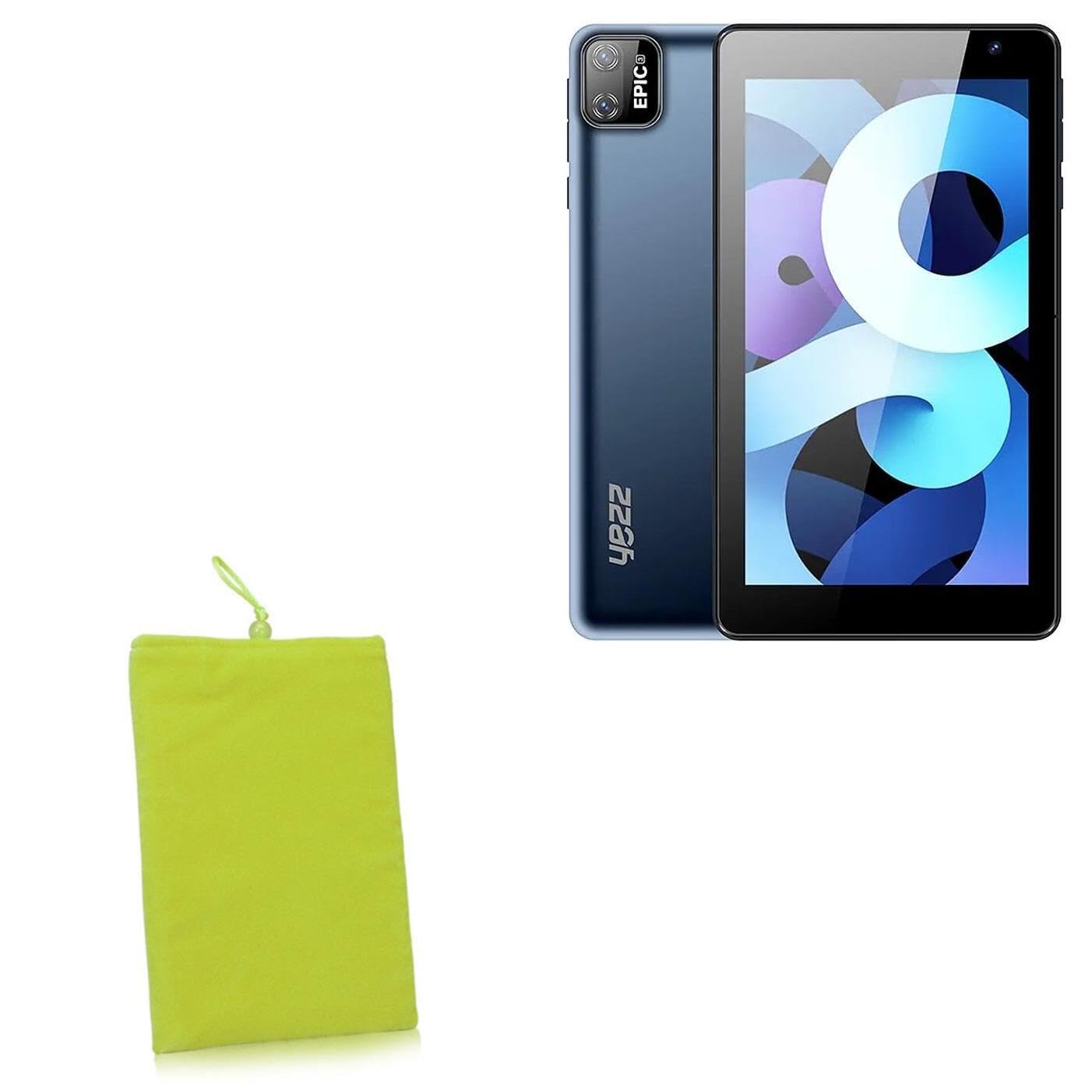 BoxWave Case Compatible with Yezz Epic 3 - Velvet Pouch, Soft Velour Fabric Bag Sleeve with Drawstring - Olive Green