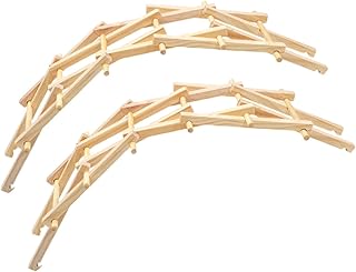 Kisangel Wooden Arch Bridge Model DIY Science for, Handmade Arch Bridge Craft Educational Kit, 2-Set Stem Experiment for ’S Creative Learning and Desktop Play