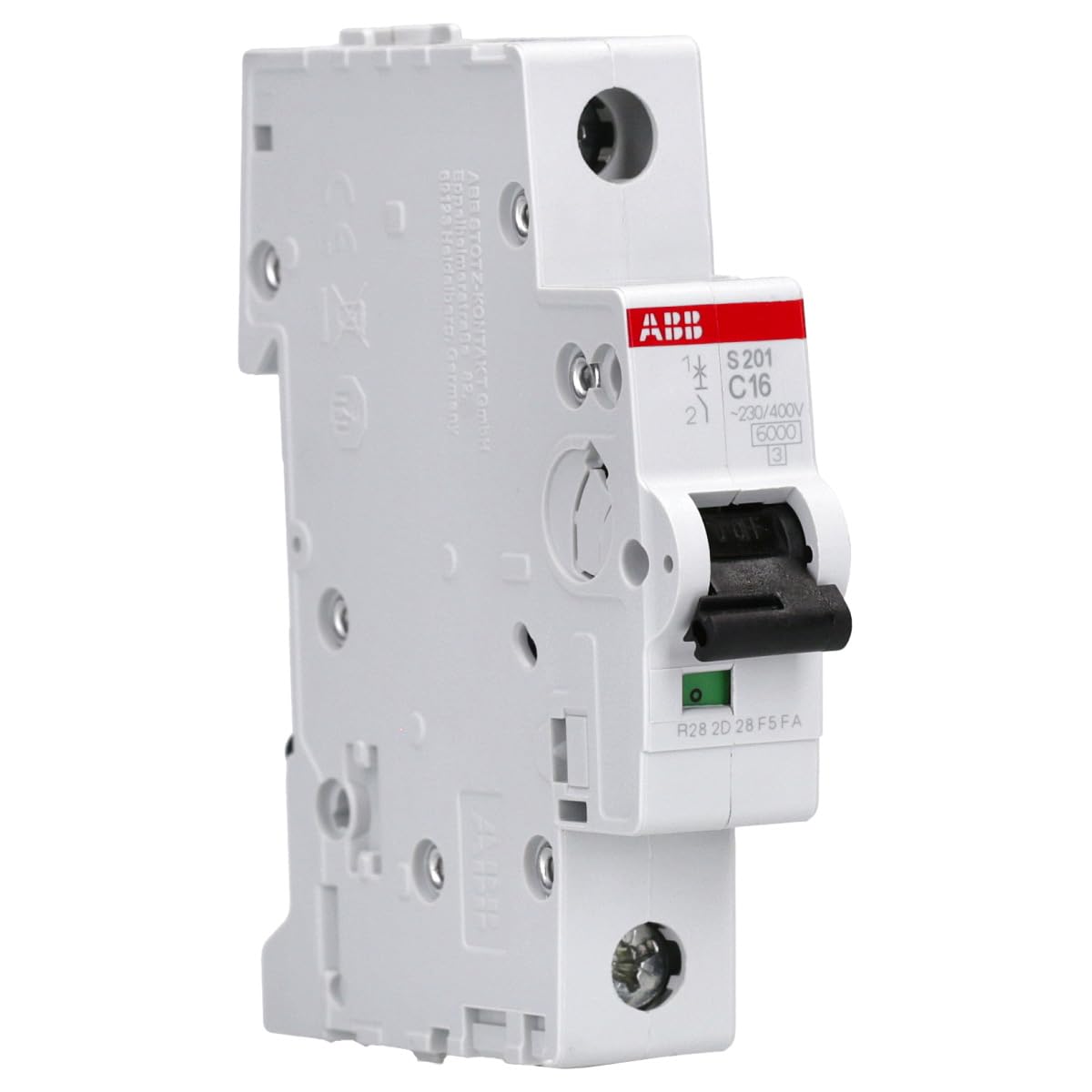 ABBMiniature Circuit Breakers Mcb | Sh201 Series 6Ka Single Pole Breaker | Made In Germany (16A Mcb)