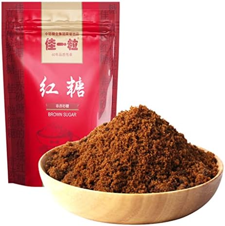 SXET Brown Sugar, Handmade Dark Brown Sugar, Granulated Red Sugar, No Additive Old Brown Sugar for Baking, Drinking, 红糖, 10.5 oz/ 300g/ Bag