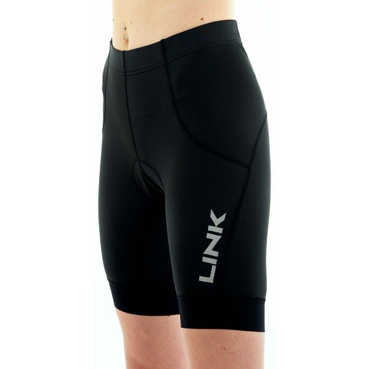 More Mile Women's Black Link Ride Cycling Shorts - M