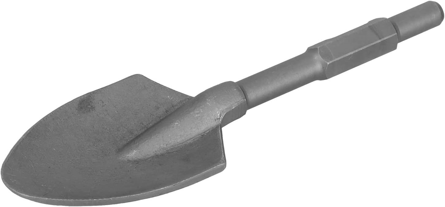 Hilitand Clay Spade Scoop, Heavy Duty Clay Shovel Bit, 1-1/8in Shank, for Concrete and Soil Excavation in Gardens and Landscapes