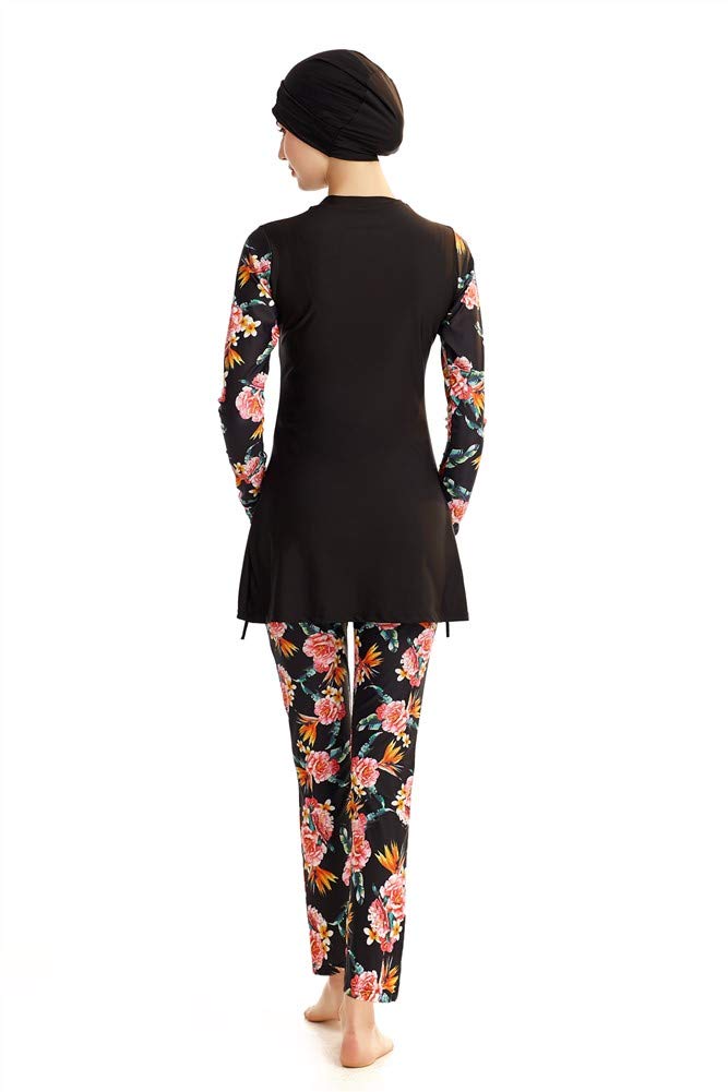 Nuovo Modesto Costumi da Bagno Manica Lunga Copertura Completa Costume da Bagno Moda Beachwear Burkini
