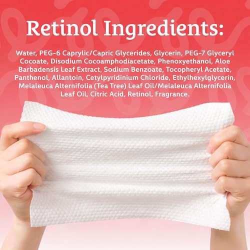 Image of Body Prescription Makeup Cleansing Wipes - Gentle and Effective Face Wipes, 50 Count (Pack of 2), Retinol