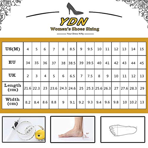 YDN Women Flats Hidden Low Heels Pumps Pointed Toe Slip on Comfort Straps Shoes4