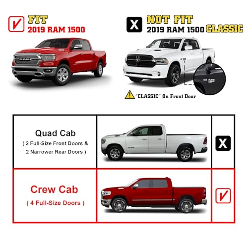 Estribos laterales TAC para Dodge Ram 1500 2019-2026 miniatura 3