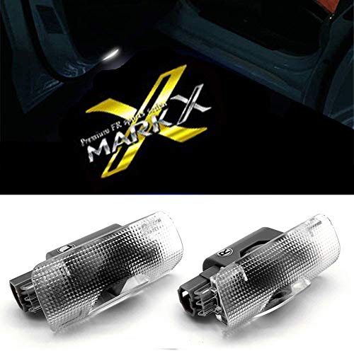 Akarin レーザーロゴライト ドアウェルカムライト ドアカーテシランプ LEDロゴ投影 120系/130系 マーク X カーテシ 2個セット車用ドアランプ for Mark X