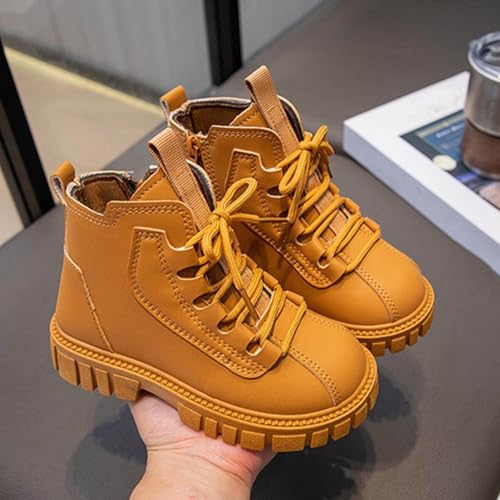 IWIHMIV Kid Boots Kids Riding Boots Toddler Dress Boots Riding Boots for Girls Boots for Girls Short Boots Boys' Shoes4