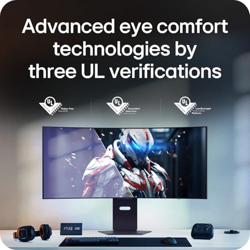 Image of LG Ultragear 39GX900A-B 39 inch OLED Curved WQHD Gaming Monitor - 240Hz, 0.03ms, G-SYNC & FreeSync Premium Pro, HDMI 2.1, DisplayPort 1.4, USB-C, VESA, Anti-Glare, HDR Curved (Renewed)