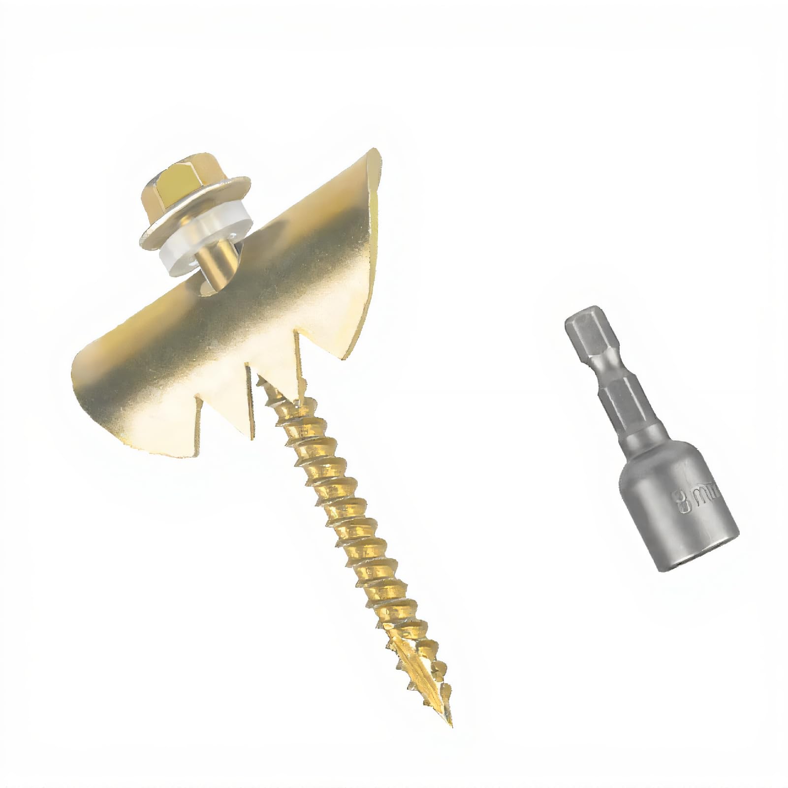 Wire Fasteners, 2 Inch Fence Nails for Softwoods 50Pcs Stainless Steel Fence Staple with Hex Socket Reusable Fence Staples for Wire Mesh and Woven Fencing
