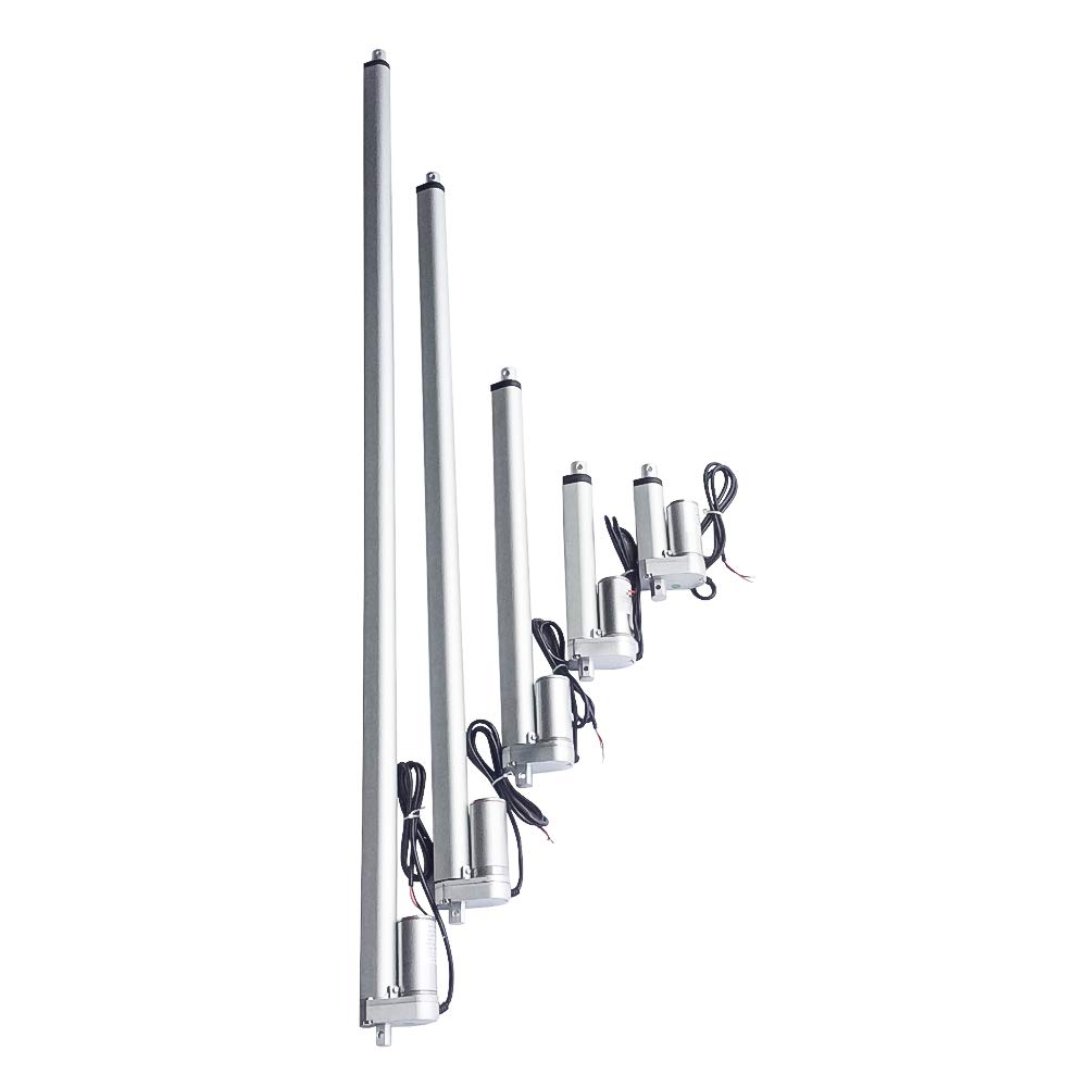 Motor actuador Lineal eléctrico de 12 V CC, Cilindro con Carrera de elevación de 50/100/150/2000/250/300 mm para la Industria automotriz, médica y de Ventanas (200 mm-13/S, 12 V)