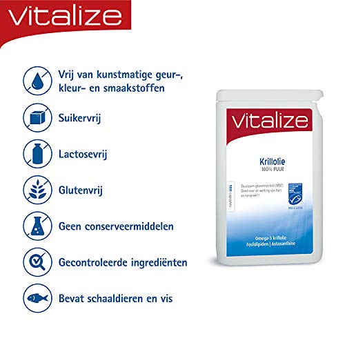 Vitalize Krillolie 100% puur - 60 capsules - Goed opneembaar in het lichaam en de hersenen - Image 5