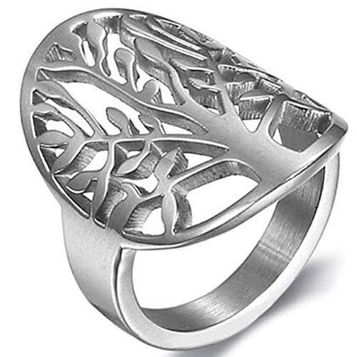 Jude Jewelers Stainless Steel Tree of Life Ring Statement Promise Anniversary Cocktail Party